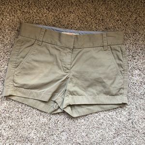 J CREW chino khaki shorts